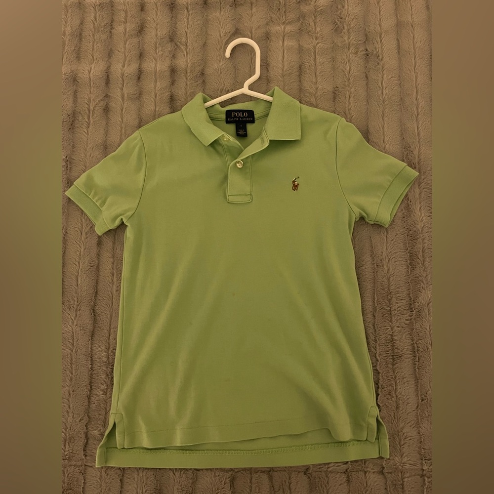 Boy’s Polo Ralph Lauren Iconic Mesh Polo Shirt | Size 6 | Pastel Green